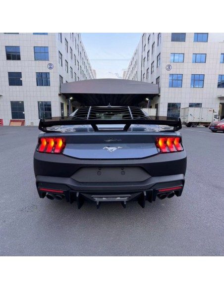 Rear Spoiler Performance w/Gurney Flap - Gloss Black - Dark Horse Style (MUSTANG 24-25)