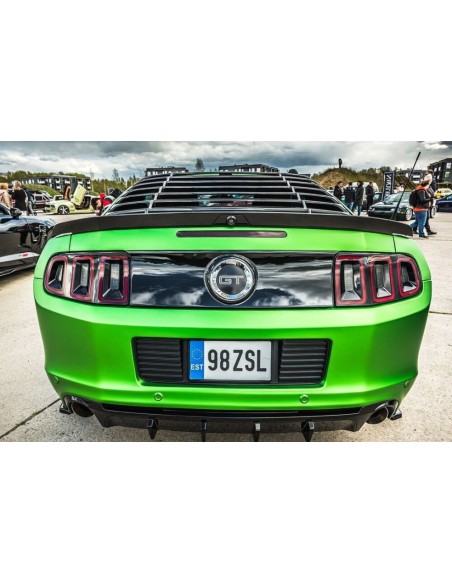 Difusor inferior de parachoques trasero estilo COMPETITION - Negro brillante (MUSTANG 13-14)