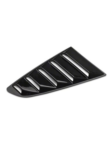 SpeedForm Vintage Quarter Window Louvers - Gloss Black (MUSTANG 15-23 Fastback)