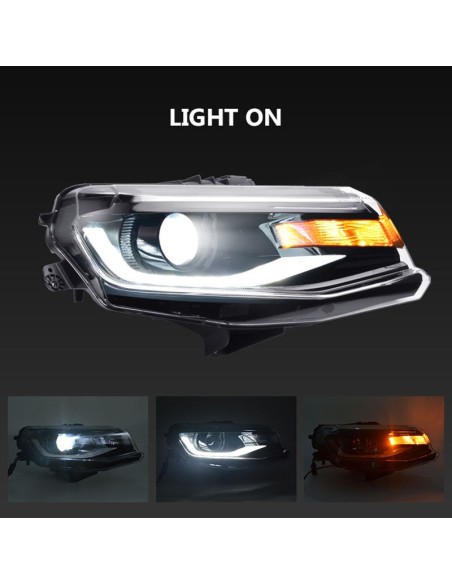 Juego de faros delanteros LED de proyección (CAMARO 16-18 LT/SS, 16-23 ZL1, ZL1/1LE)