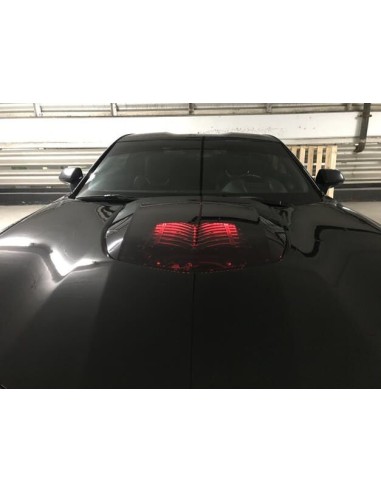 Capó de aluminio estilo ZL1 - Entrada de aire transparente (CAMARO 16-23 LT/RS/SS)