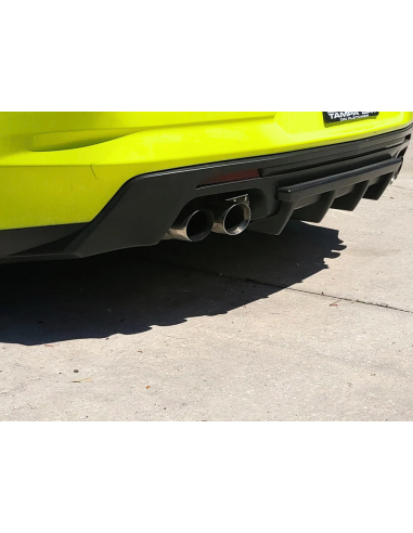 Difusor trasero de escape cuádruple con aletas - Estilo ZL1/SS (CAMARO 16-23)