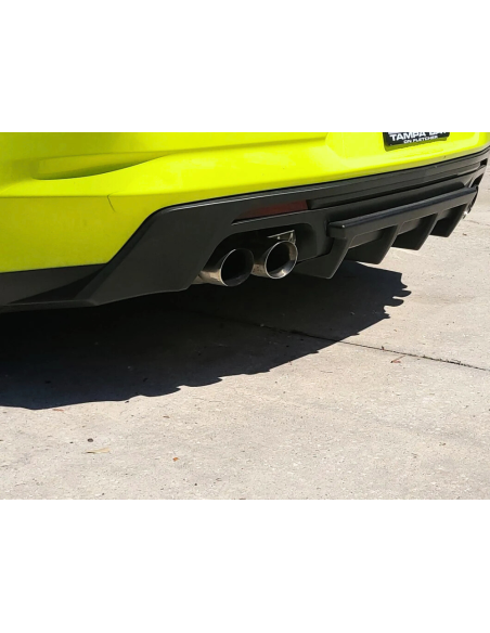 Difusor trasero de escape cuádruple con aletas - Estilo ZL1/SS (CAMARO 16-23)