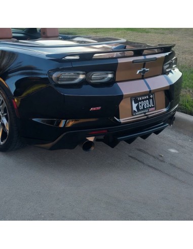 Difusor trasero de escape cuádruple con aletas - Estilo ZL1/SS (CAMARO 16-23)