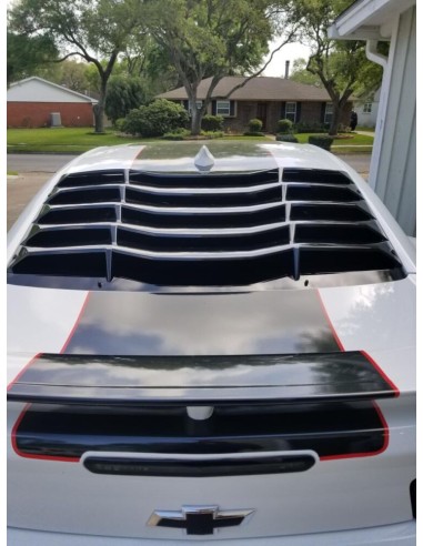 Persianas de ventana trasera - Negro brillante (CAMARO 16-23)