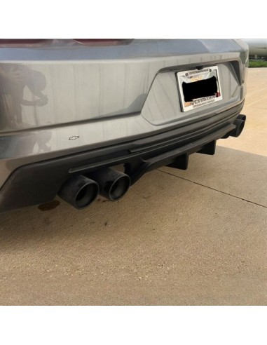 Difusor trasero estilo ZL1 con aletas - Negro mate (CAMARO 16-23 LT/RS/SS)