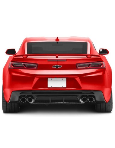 Difusor trasero estilo ZL1 con aletas - Negro mate (CAMARO 16-23 LT/RS/SS)