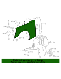 Fender - Passenger Side (CAMARO 16-22 LT/RS/SS)