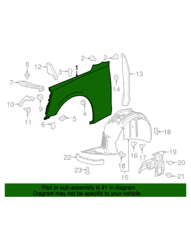 Fender - Passenger Side (CAMARO 16-22 LT/RS/SS)