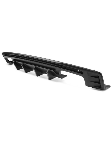 Rear Diffuser with Fins - Single/Quad Exhaust Tips - Matte Black (CAMARO 16-23 all except ZL1)