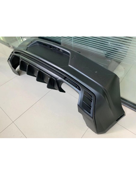 Rear Diffuser with Fins - Single/Quad Exhaust Tips - Matte Black (CAMARO 16-23 all except ZL1)