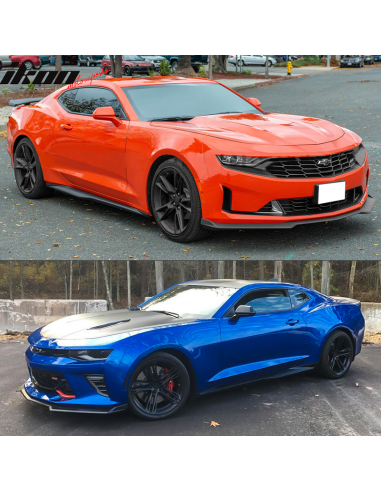 Alerón de barbilla estilo 1LE - Negro mate (CAMARO 16-23 LT/RS/SS)