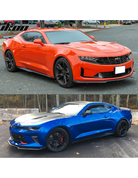 Alerón de barbilla estilo 1LE - Negro mate (CAMARO 16-23 LT/RS/SS)