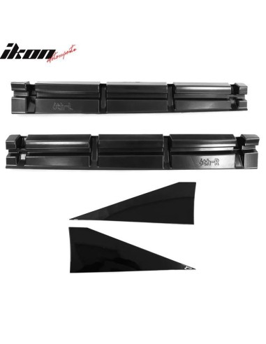 JGD Style Side Skirts - Gloss Black (CAMARO 16-23)