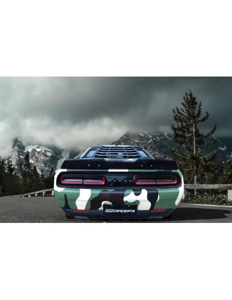 Rejillas de ventilación traseras - Negro brillante (CHALLENGER 08-23)