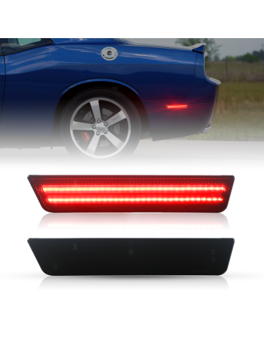 Marcadores laterales LED dobles para parachoques trasero (CHALLENGER 08-14)