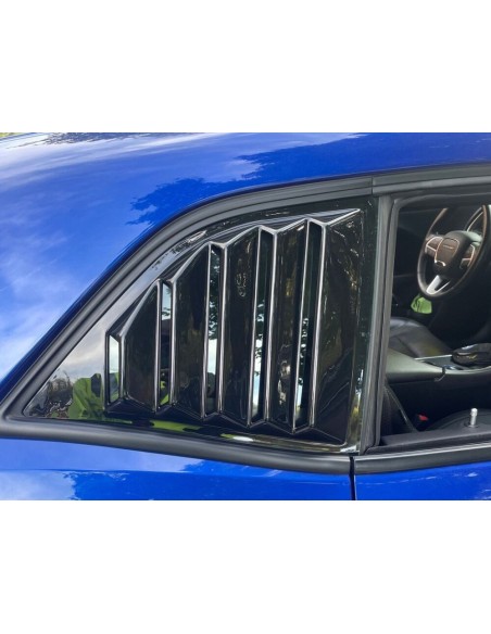 SpeedForm Quarter Window Louvers - Gloss Black (CHALLENGER 08-23)