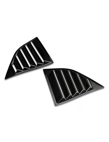 SpeedForm Quarter Window Louvers - Gloss Black (CHALLENGER 08-23)