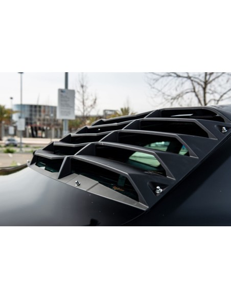 Persianas de ventana trasera estilo IK - Negro mate (CHALLENGER 08-23)