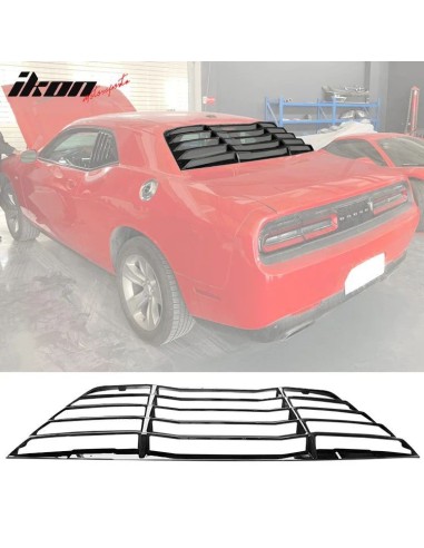 Rejillas de ventilación traseras estilo IK - Negro brillante (CHALLENGER 08-23)