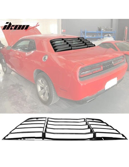 Rejillas de ventilación traseras estilo IK - Negro brillante (CHALLENGER 08-23)