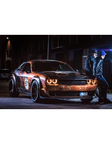 Kit de parachoques delantero y carrocería ancha - estilo Demon (CHALLENGER 15-23)