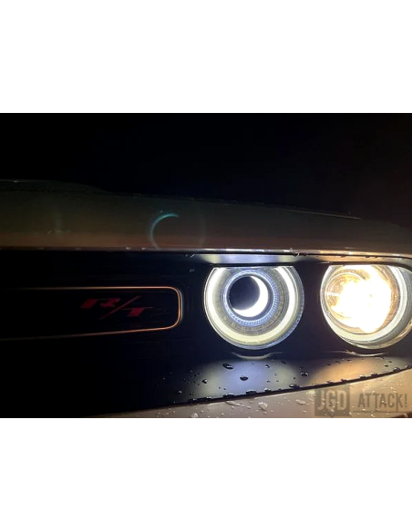 Insertos de faros LED estilo Demon Halo - Juego (CHALLENGER 15-23)