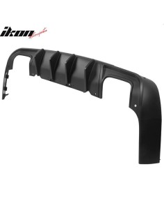 Difusor inferior del parachoques trasero V2 IKON - Negro mate (CHALLENGER 15-23) 2