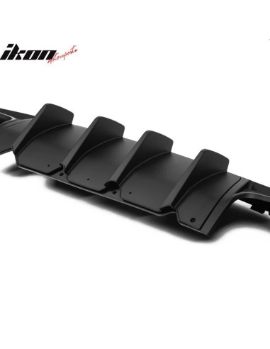 V2 IKON Rear Bumper Lower Diffuser - Matte Black (CHALLENGER 15-23)