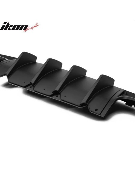 V2 IKON Rear Bumper Lower Diffuser - Matte Black (CHALLENGER 15-23)