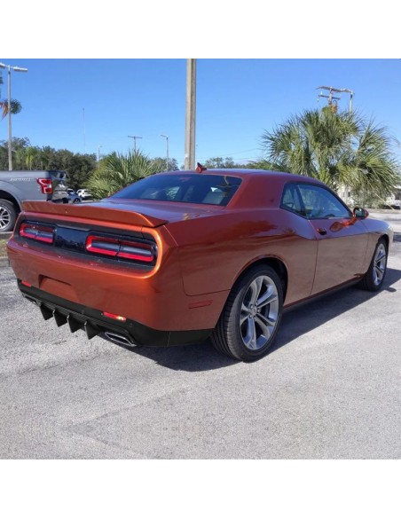 V2 IKON Rear Bumper Lower Diffuser - Matte Black (CHALLENGER 15-23)