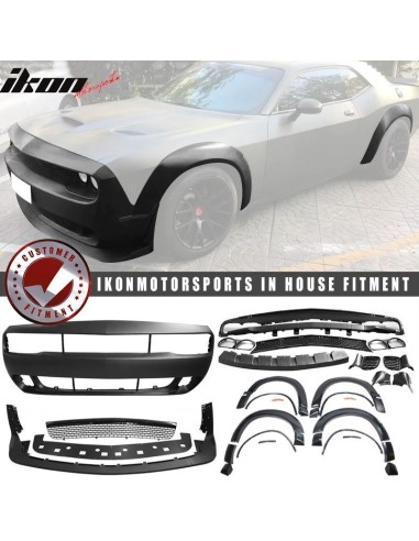 Front Bumper & Wide Body Kit - Demon style (CHALLENGER 15-23)