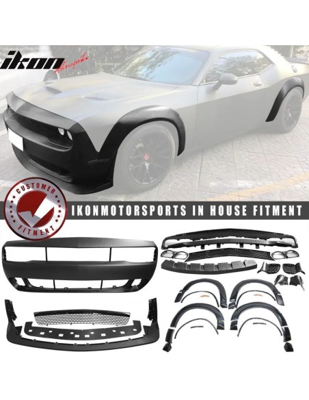 Front Bumper & Wide Body Kit - Demon style (CHALLENGER 15-23)