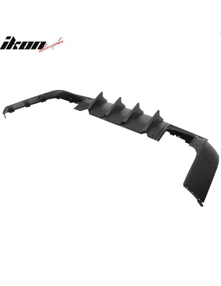 V3 IKON Rear Bumper Lower Diffuser - Matte Black (CHALLENGER 15-23)