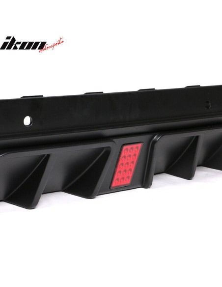 Rear Bumper Lower Diffuser With LED Light (CHALLENGER 15-23)