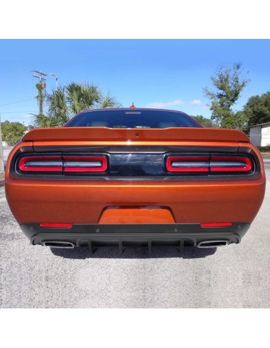 V1 IKON Rear Bumper Lower Diffuser - Matte Black (CHALLENGER 15-23)