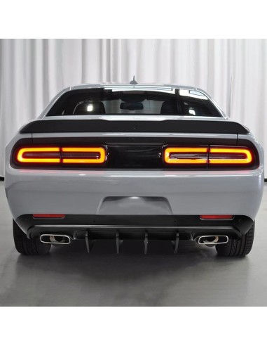 V2 IKON Rear Bumper Lower Diffuser - Gloss Black (CHALLENGER 15-23)