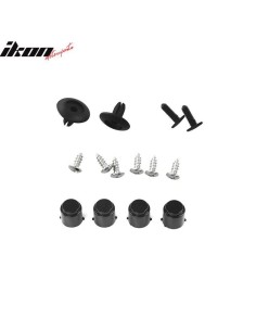 Difusor inferior del parachoques trasero V3 IKON - Negro brillante (CHALLENGER 15-23) 2