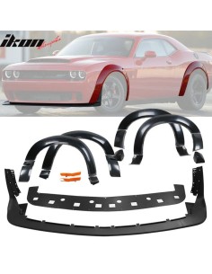 Carrocería ancha - Juego de guardabarros + labio delantero estilo Demon (CHALLENGER 15-23 HELLCAT) 2