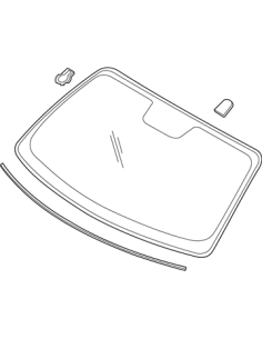 FORD MUSTANG 99-04 PARABRISAS DELANTERO CABRIO 2