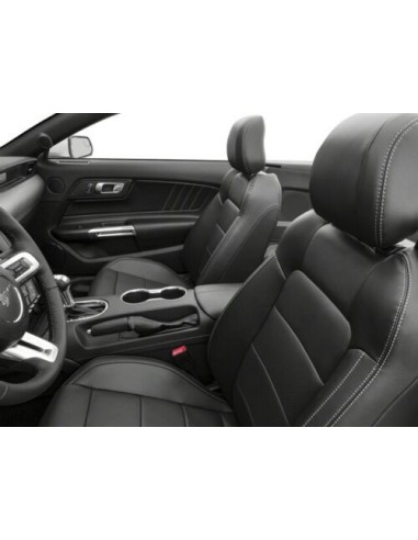 2015-2020 Ford Mustang Leather Seats (Black)
