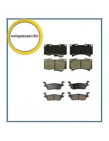PASTILLAS DELANTERAS Y TRASERAS HUMMER H3