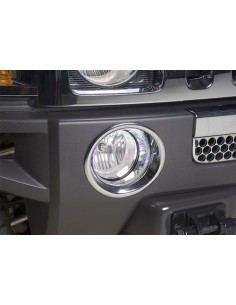 Anillo de la moldura de la lámpara Putco Hummer H3 Chrome Niebla
