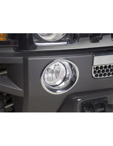 Anillo de la moldura de la lámpara Putco Hummer H3 Chrome Niebla