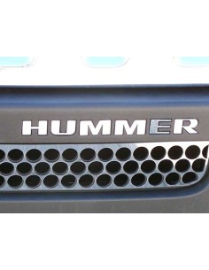 QAA Hummer H3 insertos de acero inoxidable de la letra