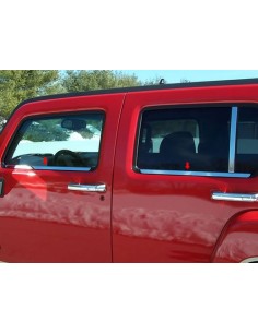 Recortar QAA Hummer H3 acero inoxidable travesaño de la ventana